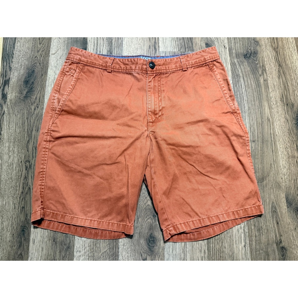 Hudson North Chino Shorts Men Size 32 Burnt Orange Adult Casual Cotton Excellent